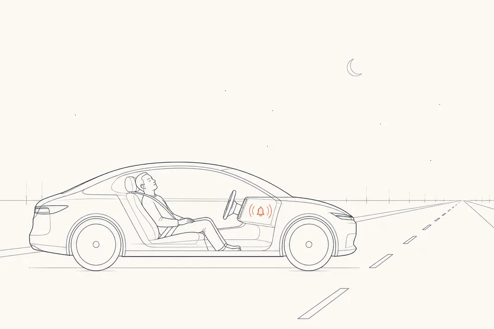 The driver asleep